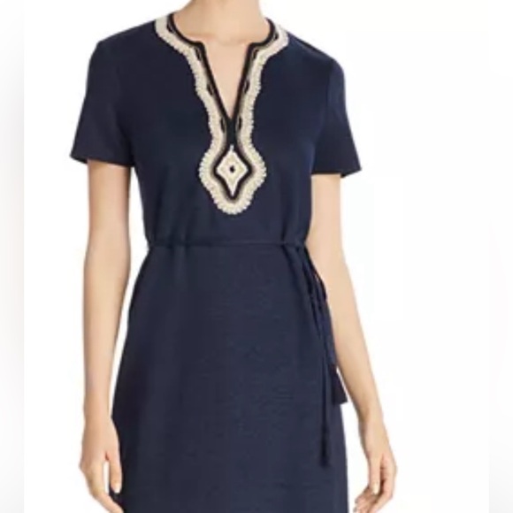 Tory Burch  Liliana Soutache Linen Dress NWT size XS - Picture 5 of 7